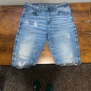 American Eagle Outfitters Light Blue Jean Shorts